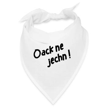 oack ne jechn - Bandana - Weiß - Vorne