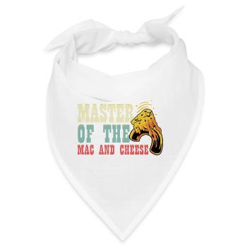 Maccaroni und Käse Food Vlogger Geschenk - Bandana - Weiß - Vorne