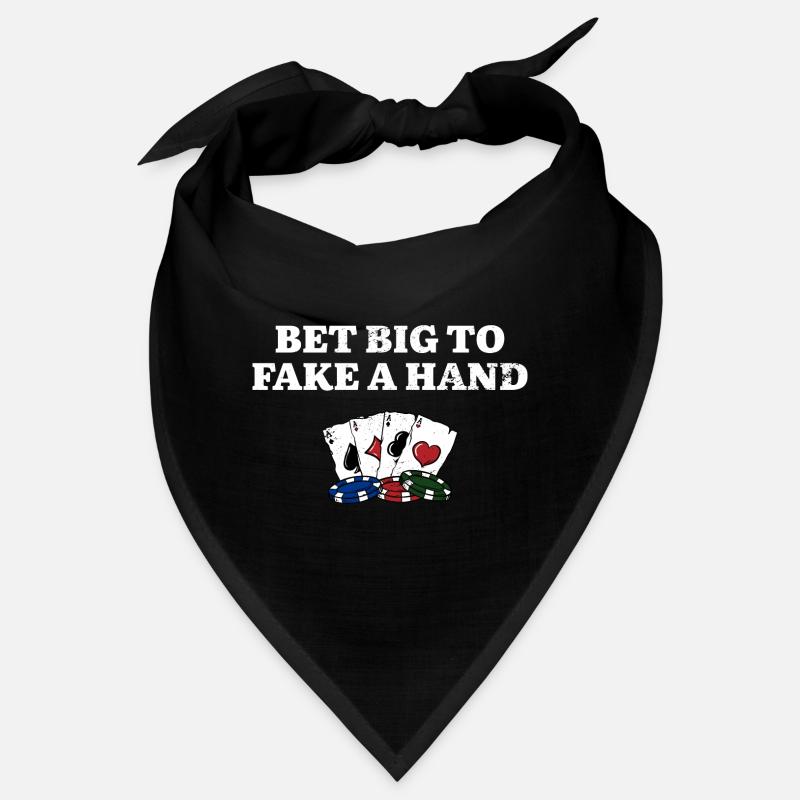 Pariez gros pour simuler un jeu de poker de jeu de main Bandana