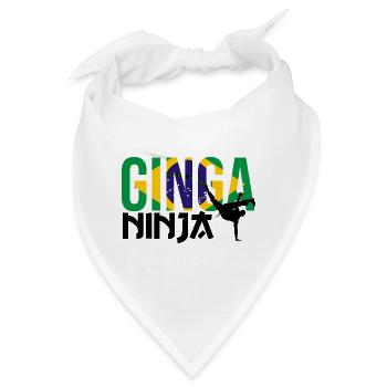 Ginga Capoeira für brasilianische Kampfsportarten - Bandana - Weiß - Vorne