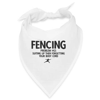 Fechten - Bandana - Weiß - Vorne