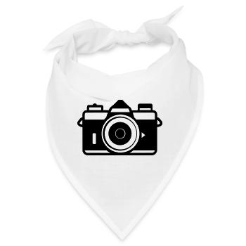 Kamera - Bandana - Weiß - Vorne