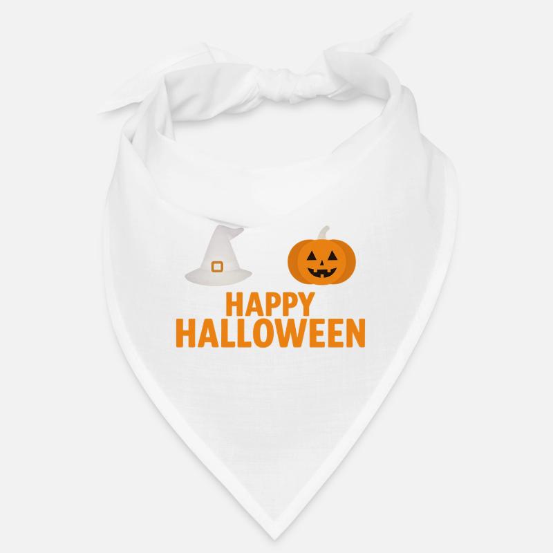 Conception de citrouille et de chapeau de sorcière d’Halloween Bandana