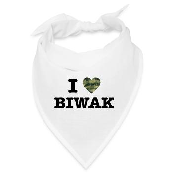 Biwak. Soldat. Gefecht. Bundeswehr. - Bandana - Weiß - Vorne