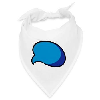 Sprechblase speech bubble Comic Geschenkidee - Bandana - Weiß - Vorne