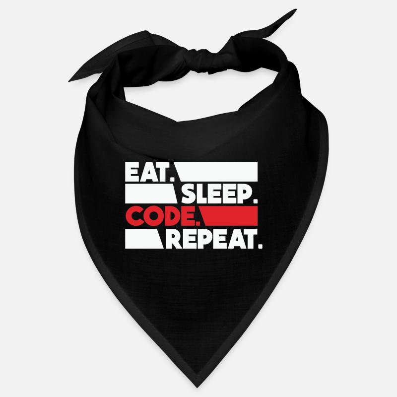 Eat Sleep Code Repeat Programmer Devloper Bandana