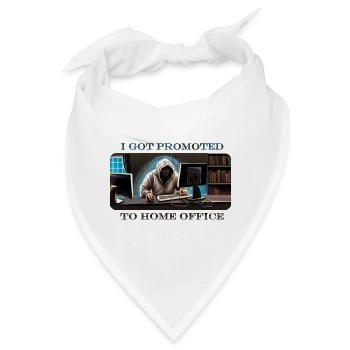 promoted to home office - Bandana - Weiß - Vorne