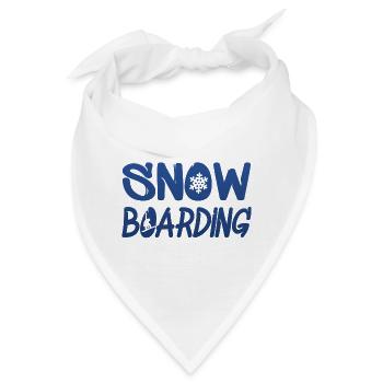 snowboarding - Bandana - Weiß - Vorne