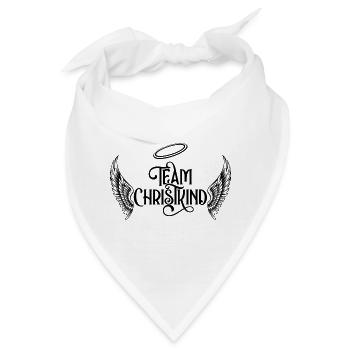 Team Christkind Heilig Abend Kostüm Familie - Bandana - Weiß - Vorne