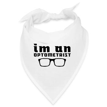Optiker Augenoptiker Optik Optometrie Optometrist - Bandana - Weiß - Vorne