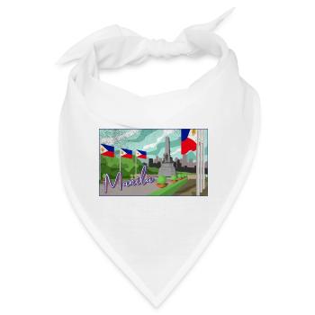 Philippinen Filipino Landschaft Manila I Geschenk - Bandana - Weiß - Vorne