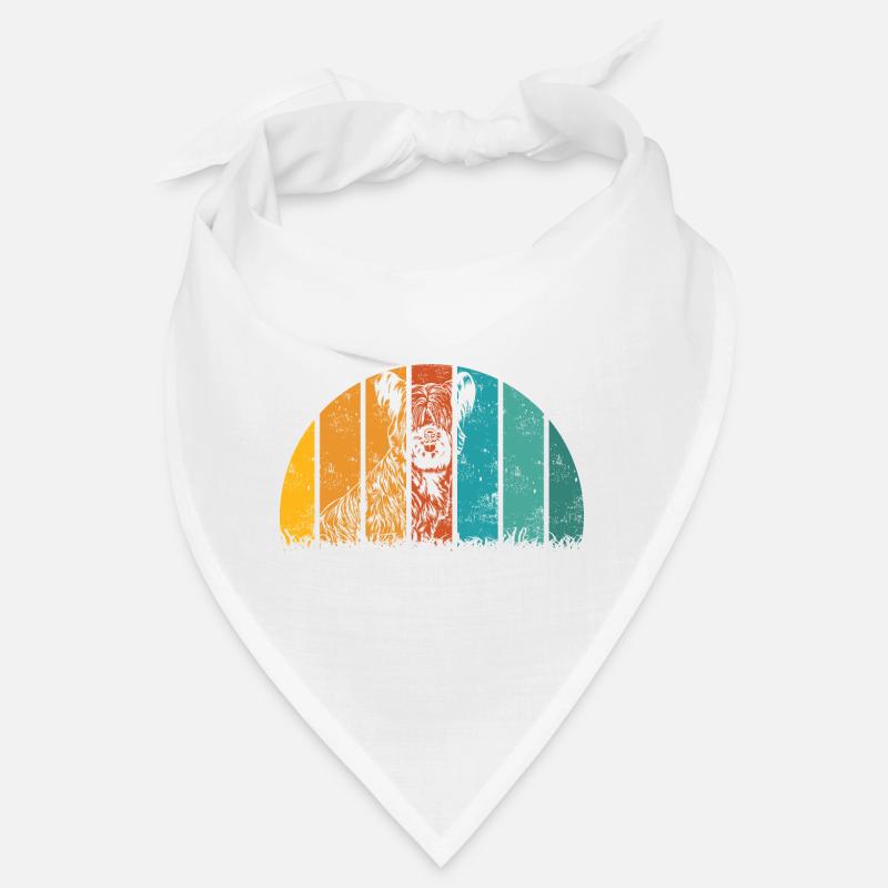 Skye Terrier Chien Vintage Rétro Bandana