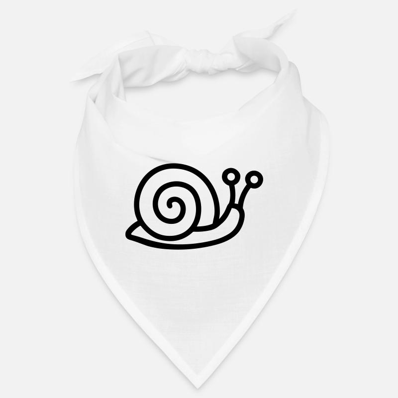 Schnecke - Bandana - Weiß