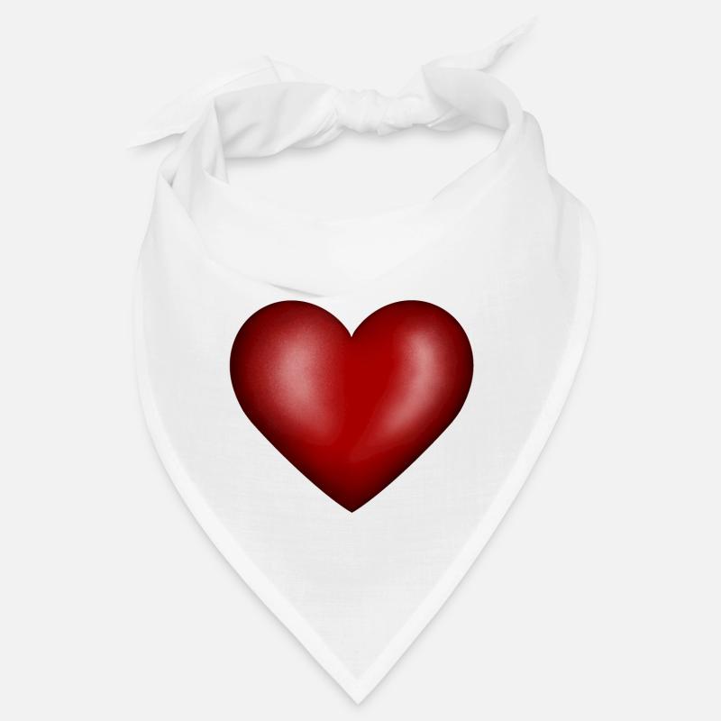Herz rot Liebe Bandana