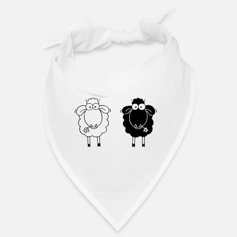 Schafe schwarz weiss Bandana