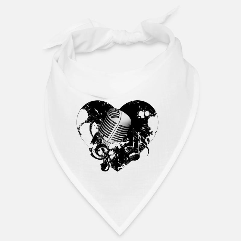 Microphone heart Bandana
