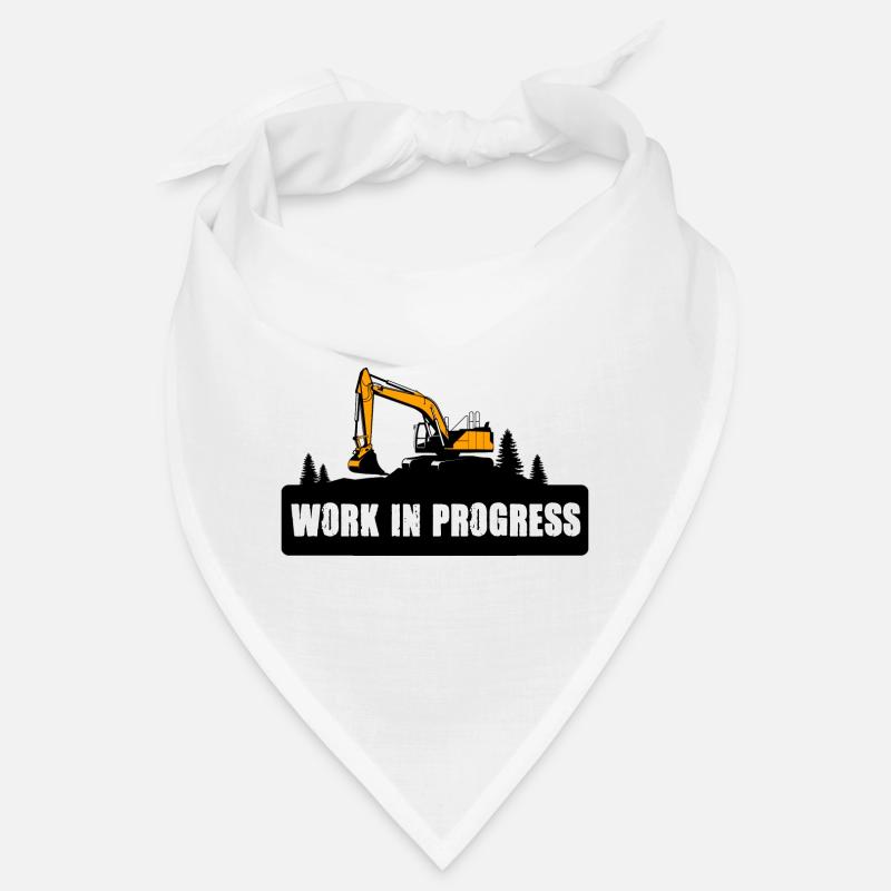 Pelleteuse Baggerfahrer Chantier Bandana