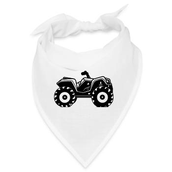 Quad - Bandana - Weiß - Vorne