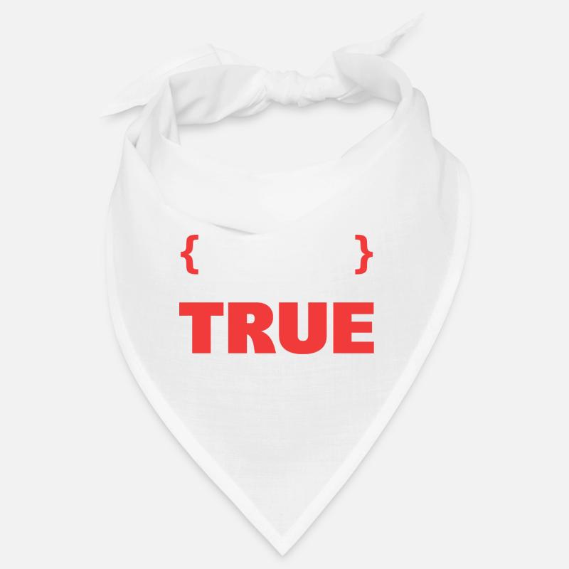 False It's Funny Because It's True Programmierer - Bandana - Weiß