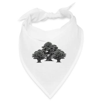 Wald Bäume Natur Baum Laubbaum Klima Flora - Bandana - Weiß - Vorne
