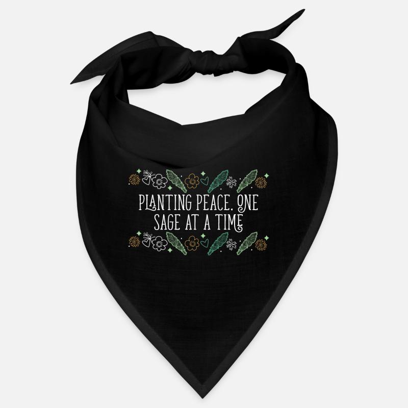 Planter la paix, une sauge à la fois, bâtons de purification Bandana