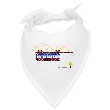 Wuppertaler Schwebebahn - Bandana - Weiß - Vorne