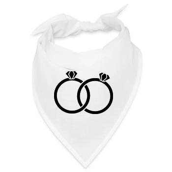 Wedding rings - Alliance - Eheringe - Bandana - Weiß - Vorne