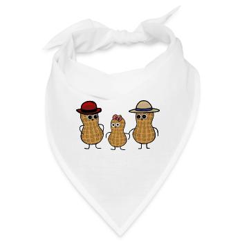 Familie Eltern Elternschaft Kinder Baby Kleinkind - Bandana - Weiß - Vorne