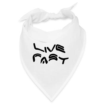lebe schnell sterbe jung yolo - Bandana - Weiß - Vorne