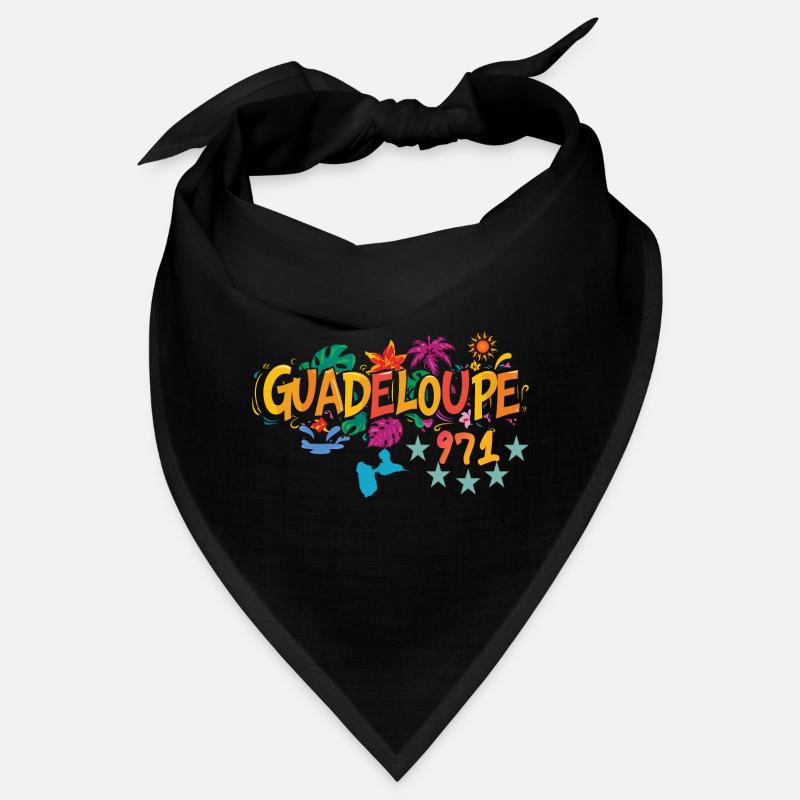 Carte de la Guadeloupe 971 - idee cadeau souvenir Bandana