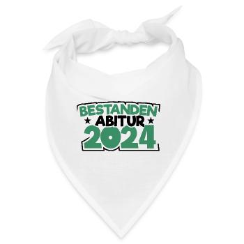 Abitur 2024 Abireise Abifeier Abifahrt Abiturient - Bandana - Weiß - Vorne