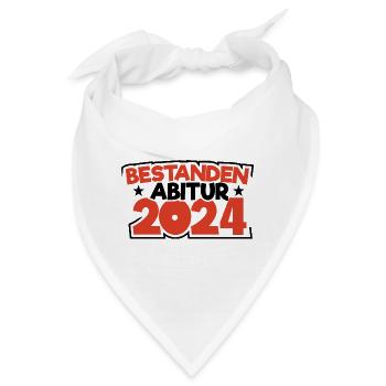 Abitur 2024 Abireise Abifeier Abifahrt Abiturient - Bandana - Weiß - Vorne