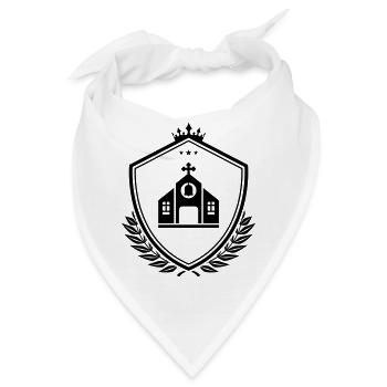 Kirche Wappen - Bandana - Weiß - Vorne