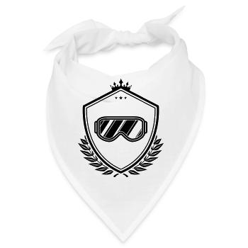Skibrille wappen - Bandana - Weiß - Vorne