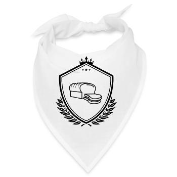 Brot wappen - Bandana - Weiß - Vorne