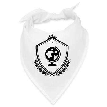 Globus symbol wappen - Bandana - Weiß - Vorne