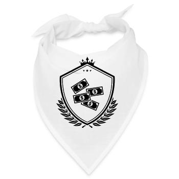Cash Money Wappen - Bandana - Weiß - Vorne
