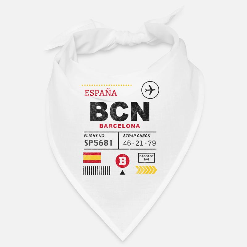 Étiquette de l’aéroport de Barcelone Bandana