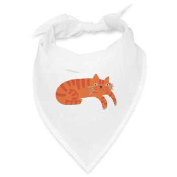 Ginger Cat - cat - Bandana - Weiß - Vorne