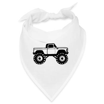 Monstertruck - Bandana - Weiß - Vorne