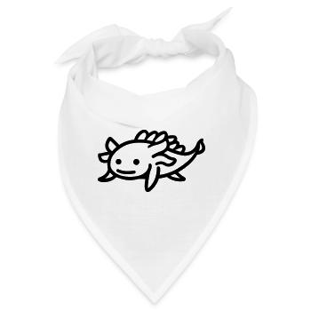 Axolotl - Bandana - Weiß - Vorne