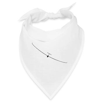 Segelflugzeug - Bandana - Weiß - Vorne