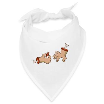 Hände Hände Süßigkeiten Familie Addams kühlen Graf - Bandana - Weiß - Vorne