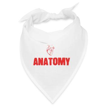 Ich liebe Anatomie Zoologe Geschenk - Bandana - Weiß - Vorne
