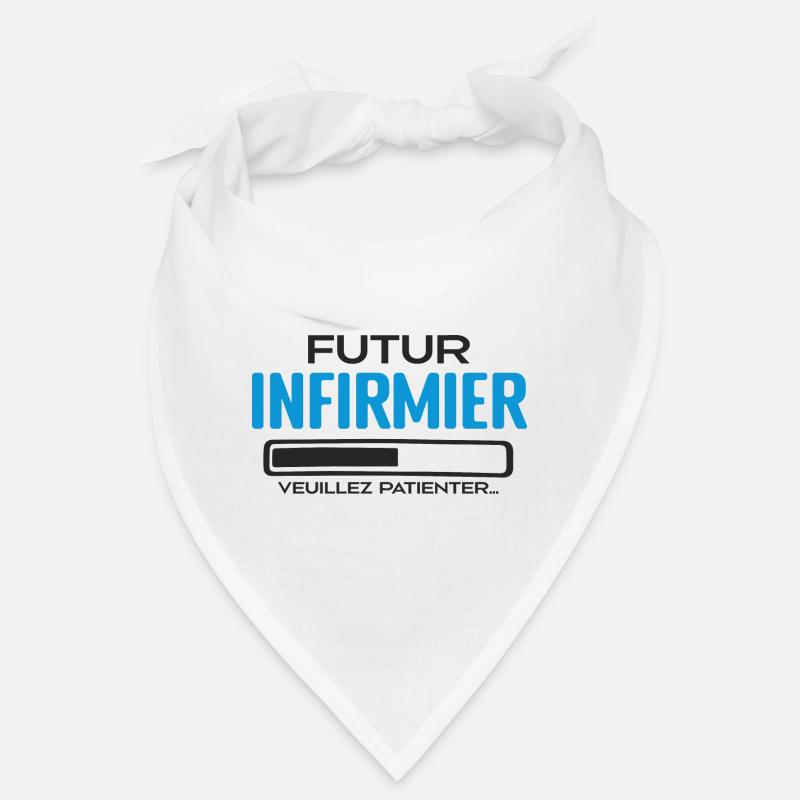 Futur Infirmier Idée Cadeau Infirmier - Bandana - blanc