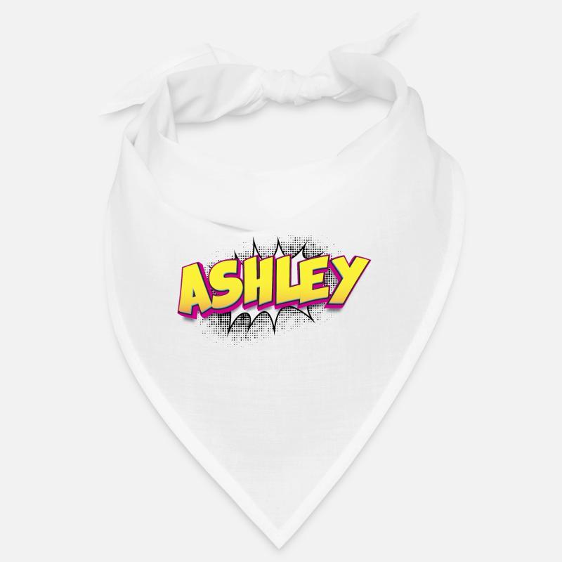 Ashley benutzerdefinierter Name Comic-Stil Pop-Art, Bandana