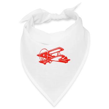 Flugzeug - Bandana - Weiß - Vorne