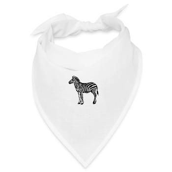 Zebra - Bandana - Weiß - Vorne
