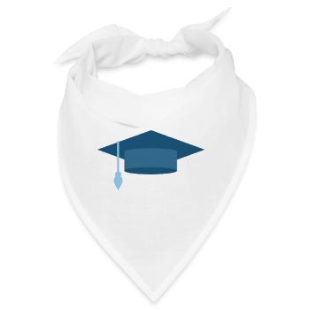 Cherry - graduation cap - Bandana - Weiß - Vorne