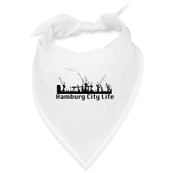Hamburg Hafen - Bandana - Weiß - Vorne